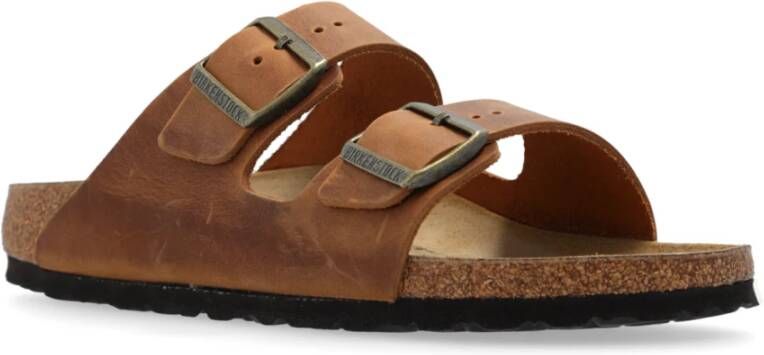 Birkenstock `Arizona BS` Slides Brown Dames