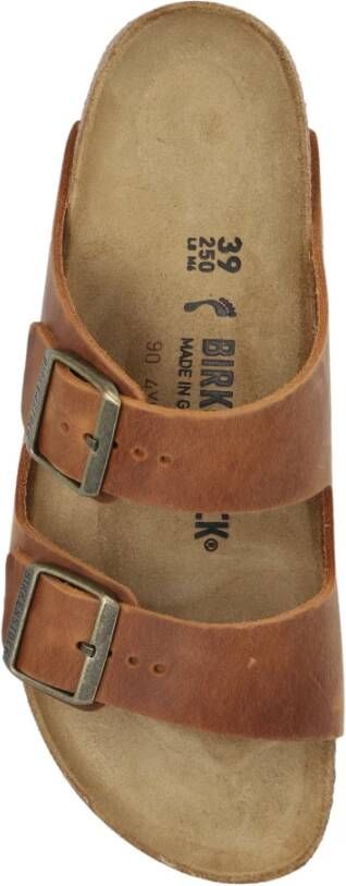 Birkenstock `Arizona BS` Slides Brown Dames