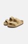 Birkenstock Arizona Leren Sandalen met Anatomisch Voetbed Beige Heren - Thumbnail 2