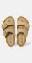 Birkenstock Arizona Leren Sandalen met Anatomisch Voetbed Beige Heren - Thumbnail 3