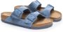 Birkenstock Arizona Leve Blauw Leren Sandalen Blue Heren - Thumbnail 3