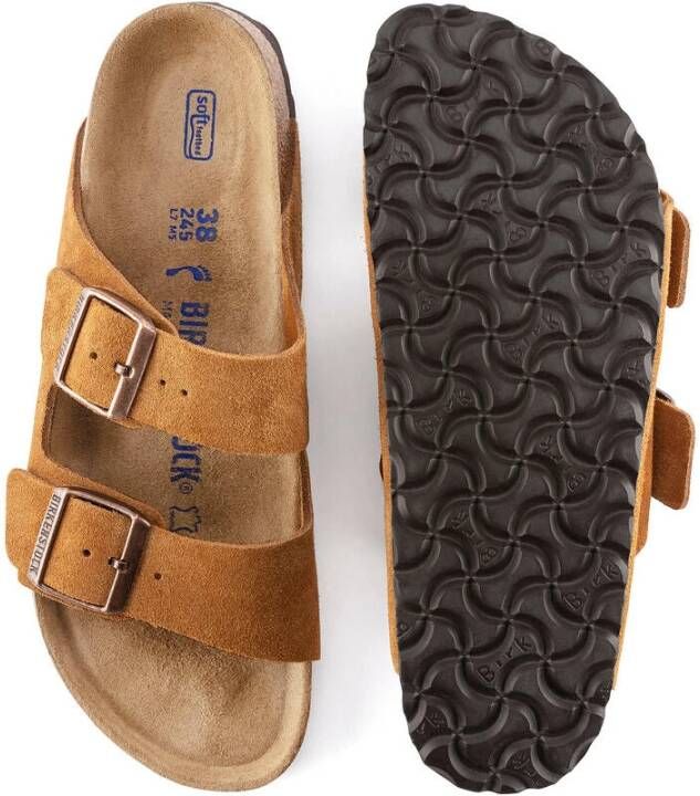 Birkenstock Arizona Mink Suède Leren Sandaal Brown Heren