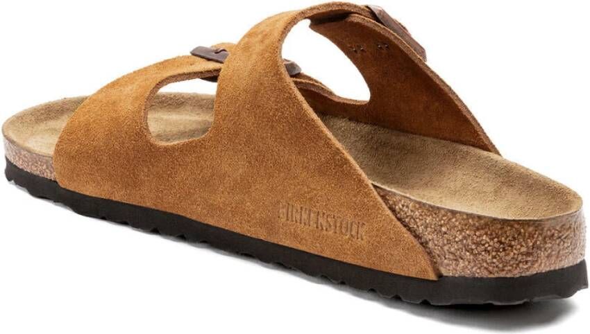 Birkenstock Arizona Mink Suède Leren Sandaal Brown Heren