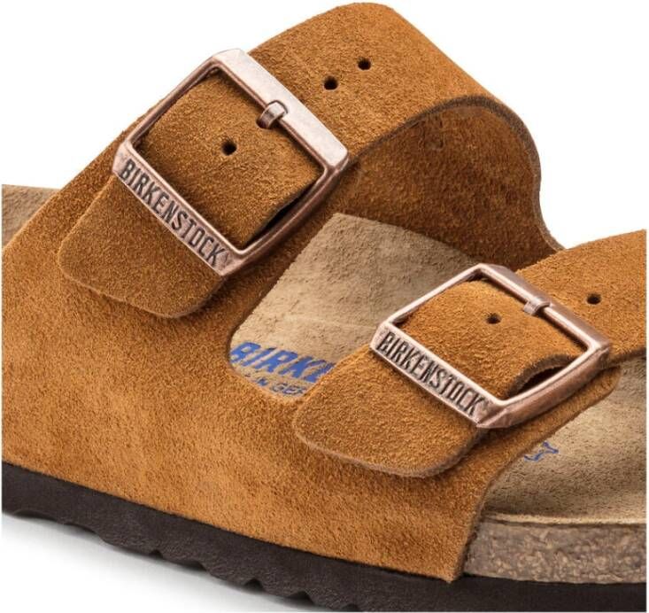 Birkenstock Arizona Mink Suède Leren Sandaal Brown Heren