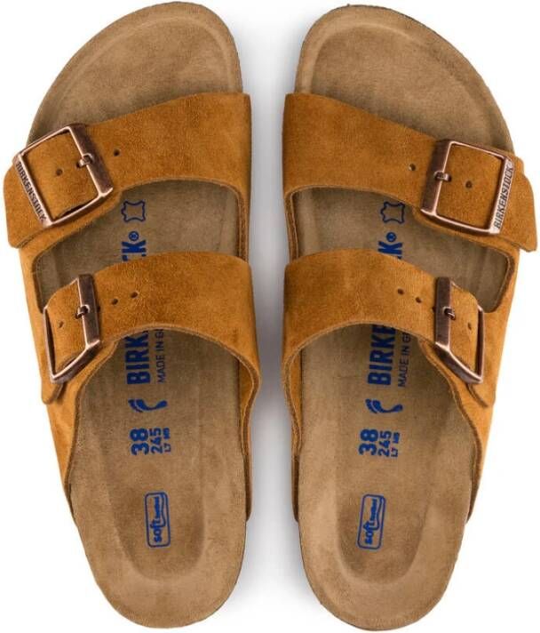 Birkenstock Arizona Mink Suède Leren Sandaal Brown Heren