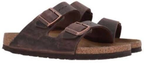 Birkenstock Arizona Oiled Leather Sandalen Brown Dames