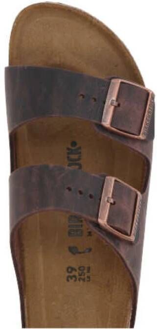 Birkenstock Arizona Oiled Leather Sandalen Brown Dames