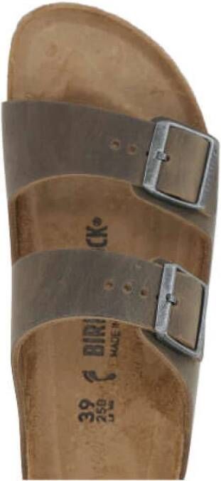 Birkenstock Arizona Oiled Leather Sandalen Green Heren