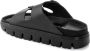 Birkenstock Zwarte Leren Verstelbare Strap Sandalen Black Dames - Thumbnail 9