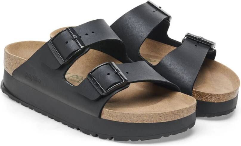 Birkenstock Arizona Platform Sandalen Black Dames