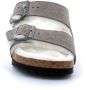 Birkenstock Arizona Shearling Slippers Stone Coin Narrow fit | Grijs | Suède - Thumbnail 122