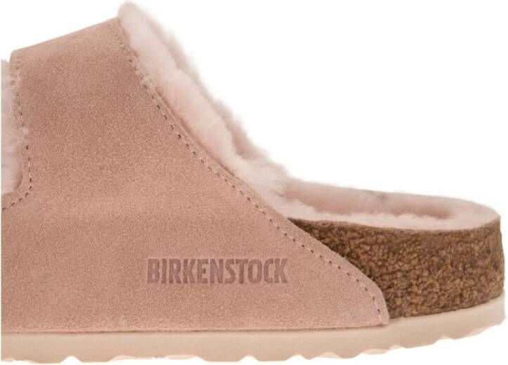 Birkenstock Arizona Shearling Sandalen Roze Dames