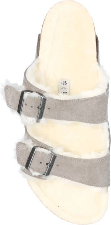 Birkenstock Arizona Shearling slides Grijs Heren