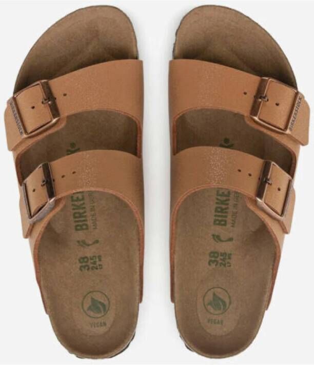 Birkenstock Arizona Vegan Birko-Flor Sandalen Brown Heren