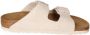 Birkenstock Arizona Antique White Suede Leren Sandalen Beige - Thumbnail 46