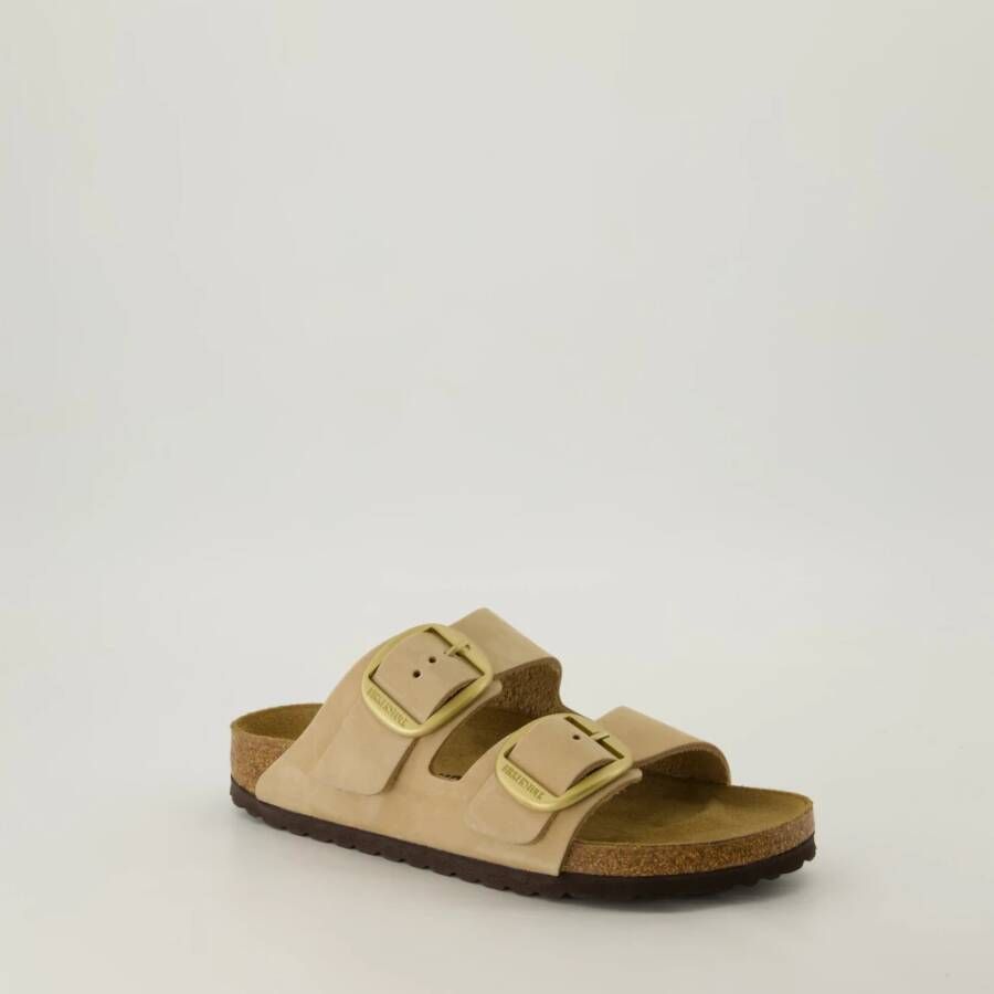 Birkenstock Sandales Big Buckle Beige Dames