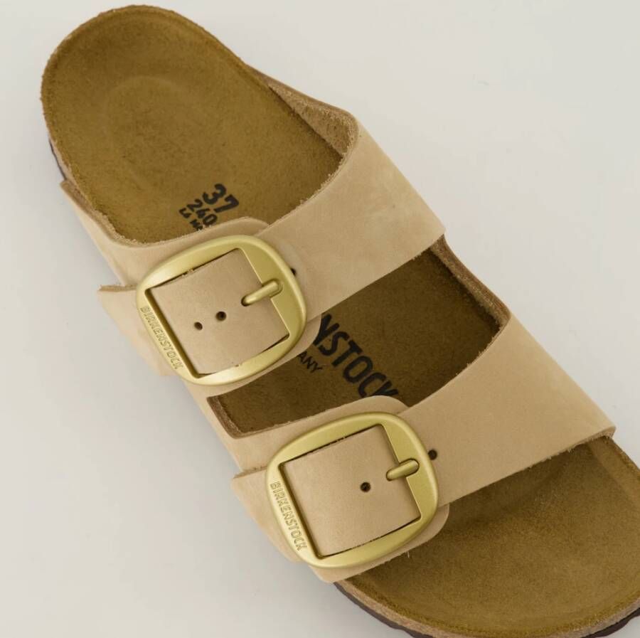 Birkenstock Sandales Big Buckle Beige Dames