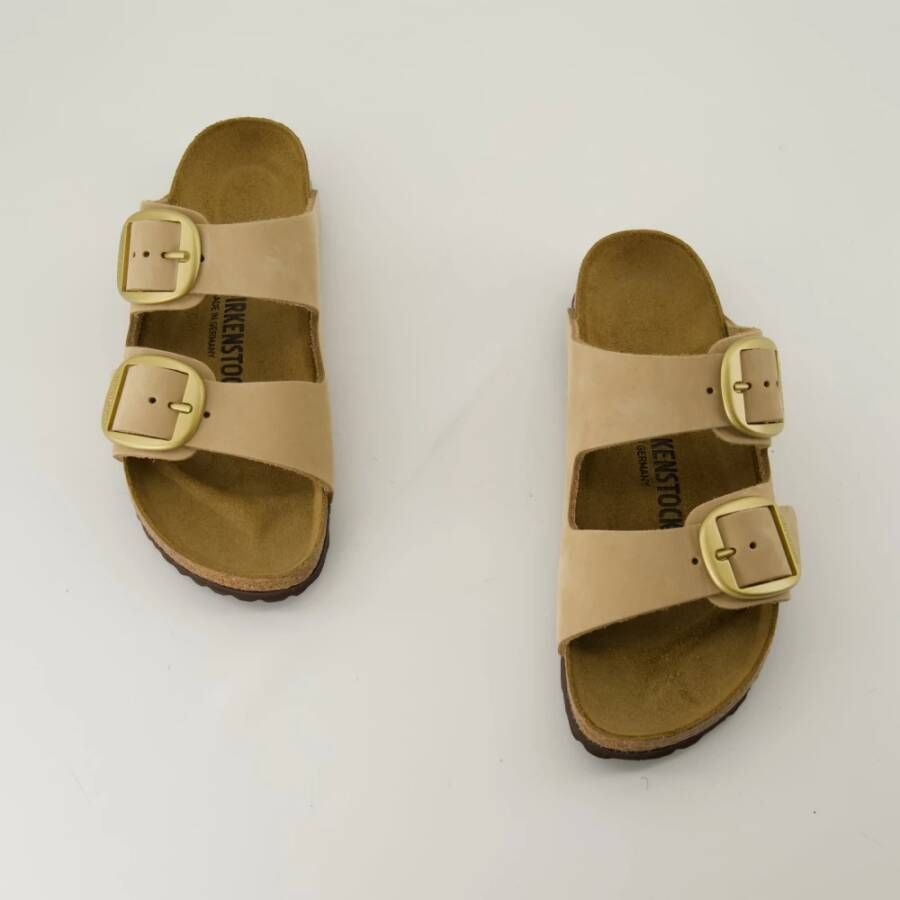 Birkenstock Sandales Big Buckle Beige Dames