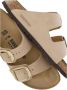 Birkenstock Beige Leren Sandalen Ronde Neus Beige Dames - Thumbnail 6