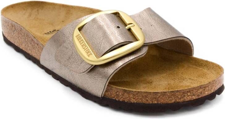 Birkenstock Beige Madrid Big Buckle Sandalen Beige Dames