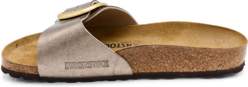 Birkenstock Beige Madrid Big Buckle Sandalen Beige Dames