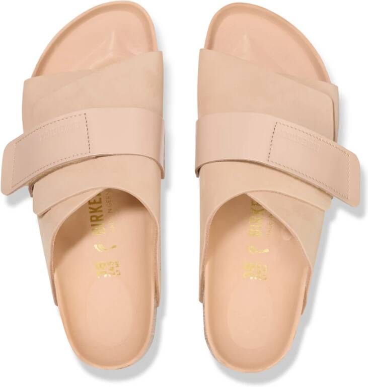 Birkenstock Beige Nubuck Kyoto Sandaal Damesschoenen Beige Dames