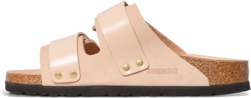 Birkenstock Beige Nubuck Sandalen in Nieuwe Stijl Beige Dames