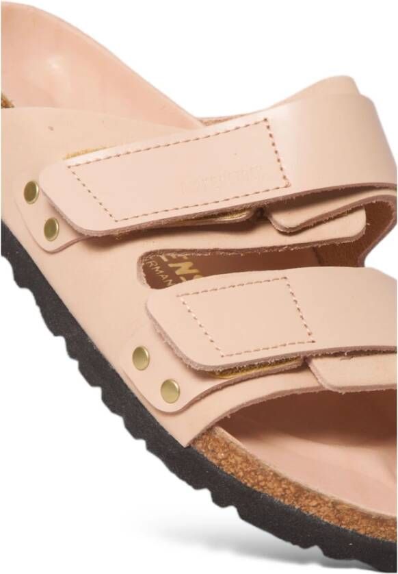 Birkenstock Beige Nubuck Sandalen in Nieuwe Stijl Beige Dames