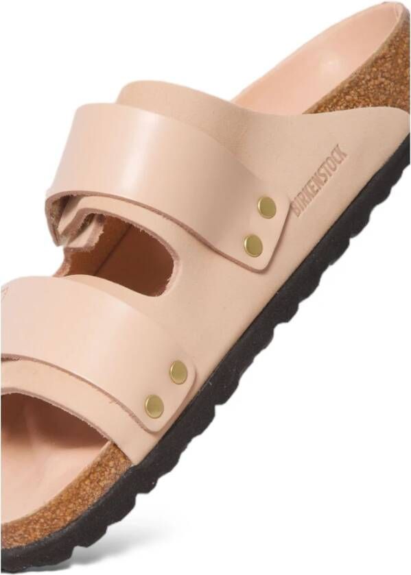 Birkenstock Beige Nubuck Sandalen in Nieuwe Stijl Beige Dames