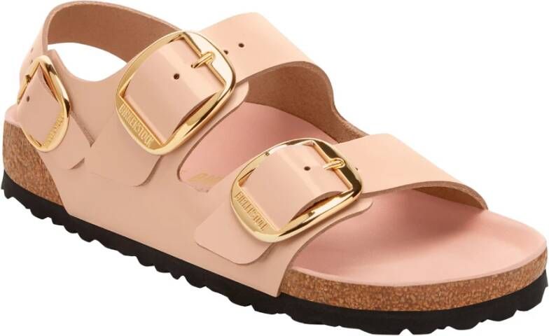 Birkenstock Beige Patent Milano Sandal Beige Dames