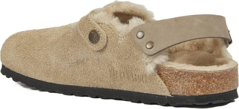 Birkenstock Beige Platte Schoenen Beige Dames