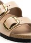 Birkenstock Beige Sandalen Milano Big Buckle Shine Beige Dames - Thumbnail 4