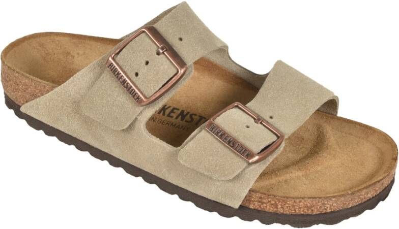 Birkenstock Beige Sandalen voor Zomer Outfits Beige Unisex