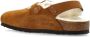 Birkenstock Bruine Suède Sandalen met Shearling Voering Brown Unisex - Thumbnail 10