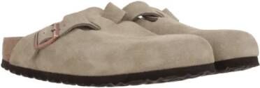 Birkenstock Beige Suède Mule Sandalen Beige Dames