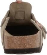 Birkenstock Beige Suède Mule Sandalen Beige Dames