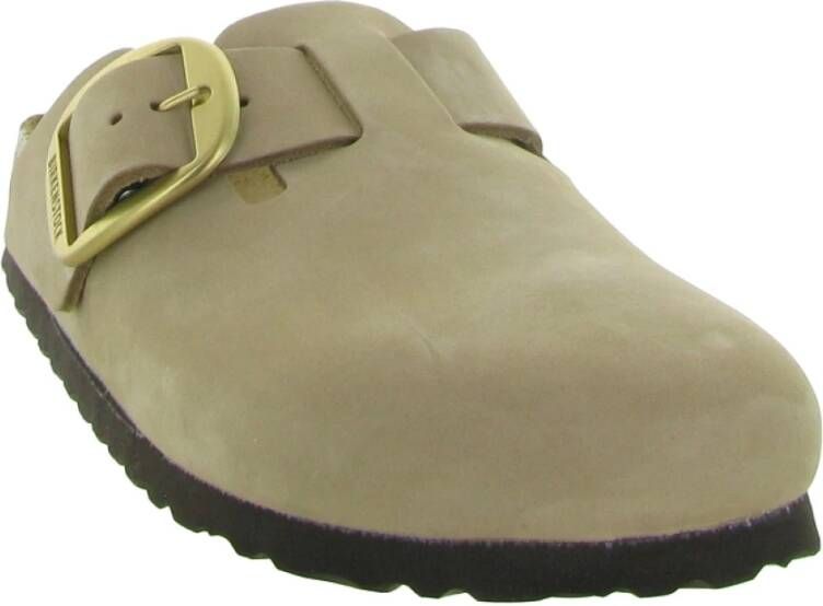 Birkenstock Big Buckle Sandalen Beige Dames