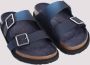 Birkenstock Blauwe Leren Sandalen voor Mannen Blue Heren - Thumbnail 3