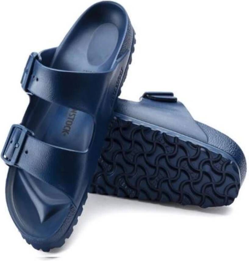 Birkenstock Blauwe Sandalen Arizona EVA Brede Pasvorm Blauw Heren