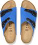 Birkenstock Blauwe Suède Leren Casual Sandaal Blue Heren - Thumbnail 6