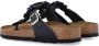 Birkenstock Bloemversierde teenslippers Black Dames - Thumbnail 4