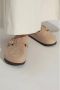 Birkenstock Comfortabele Knuppel Pantoffels voor Alledaags Gebruik Beige Dames - Thumbnail 12