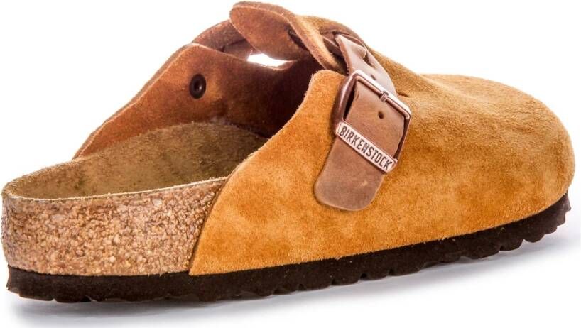 Birkenstock Boston Gevlochten Elegant Pin Gesp Klomp Brown Dames