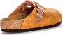 Birkenstock Boston Gevlochten Elegant Pin Gesp Klomp Brown Dames - Thumbnail 3