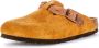 Birkenstock Boston Gevlochten Elegant Pin Gesp Klomp Brown Dames - Thumbnail 6