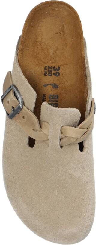 Birkenstock Boston Gevlochten Sandalen Beige Dames