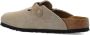 Birkenstock Boston Braided Suede Leather Taupe Narrow - Thumbnail 7