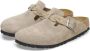 Birkenstock Boston Braided Suede Leather Taupe Narrow - Thumbnail 8