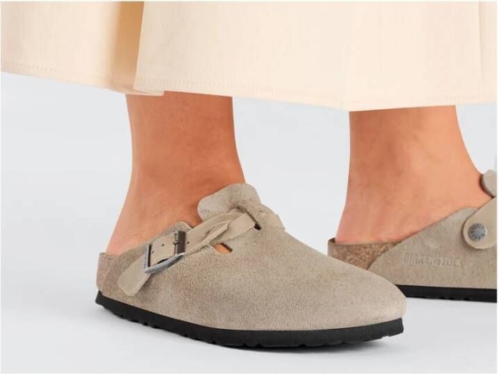 Birkenstock Boston Klompen Beige Dames