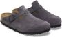 Birkenstock Velours Muiltjes met Metalen Afwerking Gray - Thumbnail 20